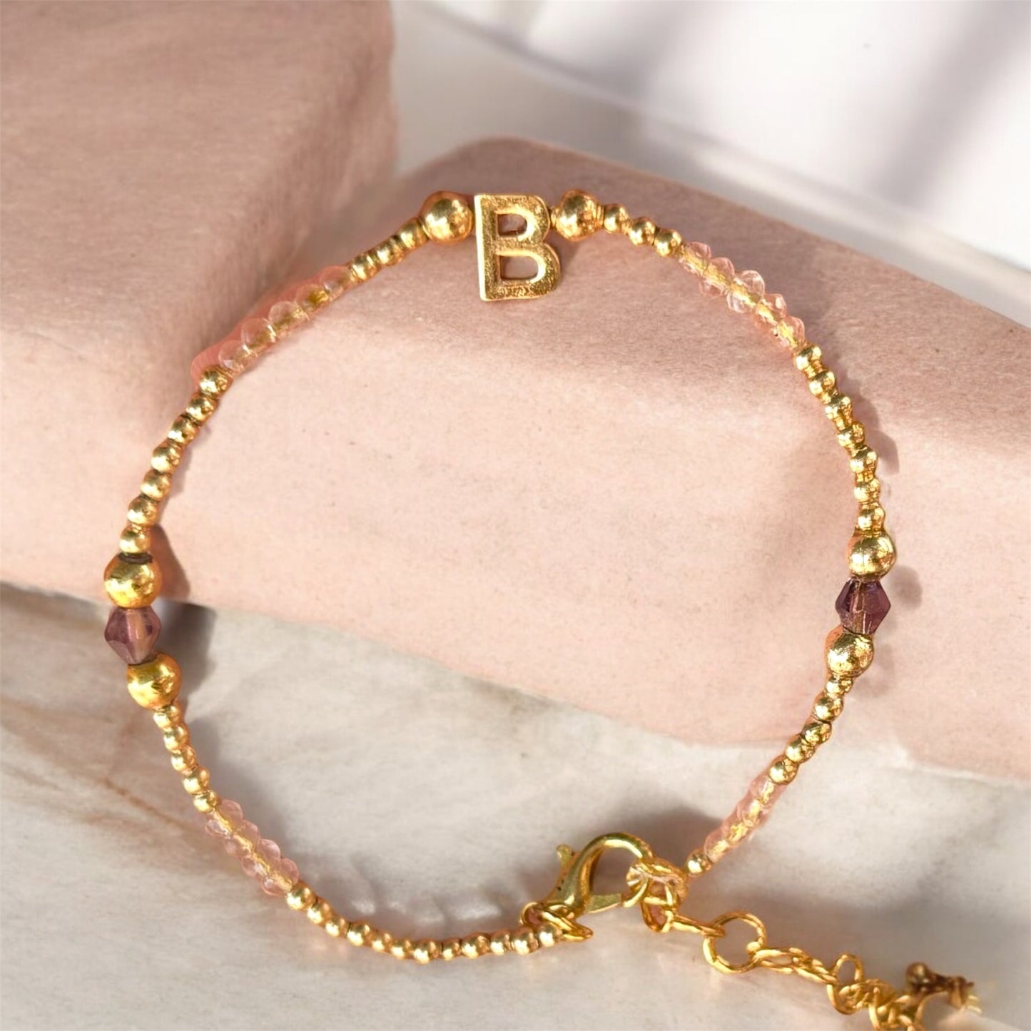 Dainty Initial bracelet