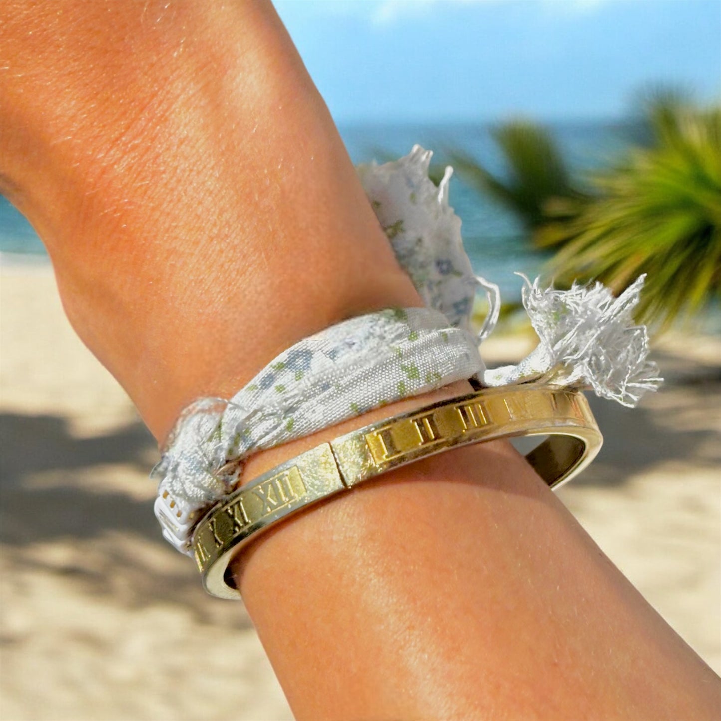 Custom ribbon bracelet