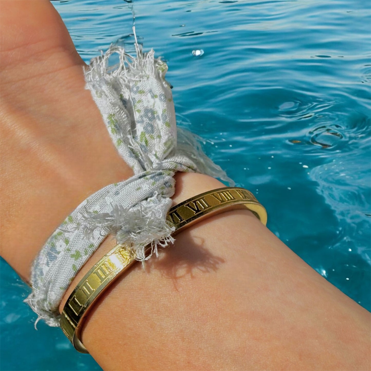 Custom ribbon bracelet