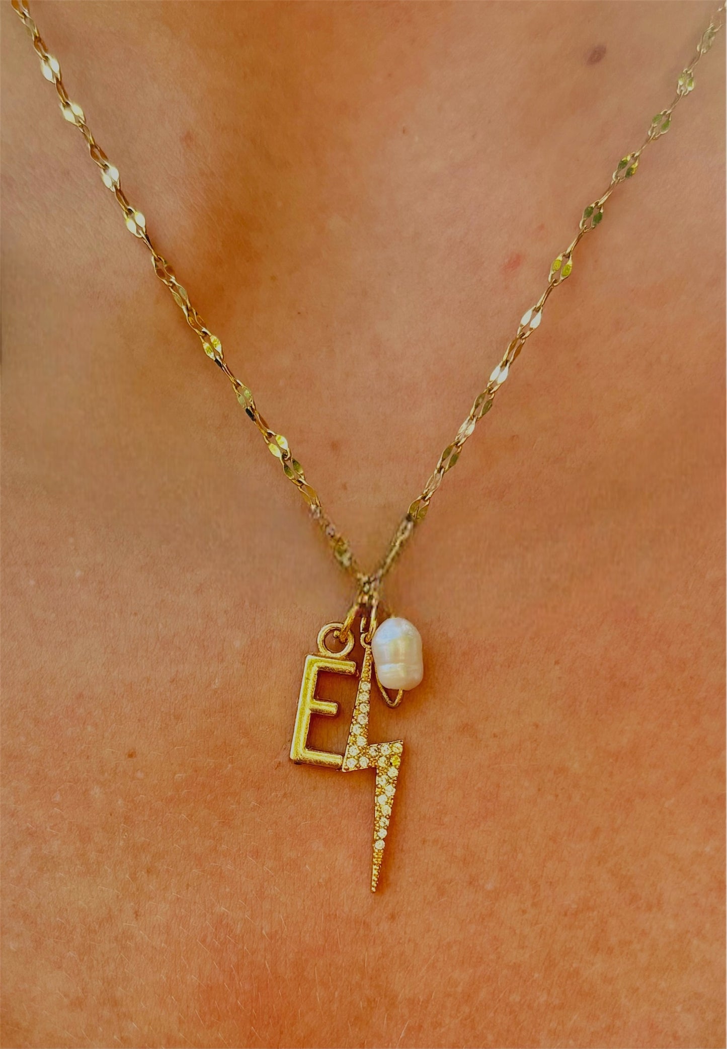 Spark me charm necklace