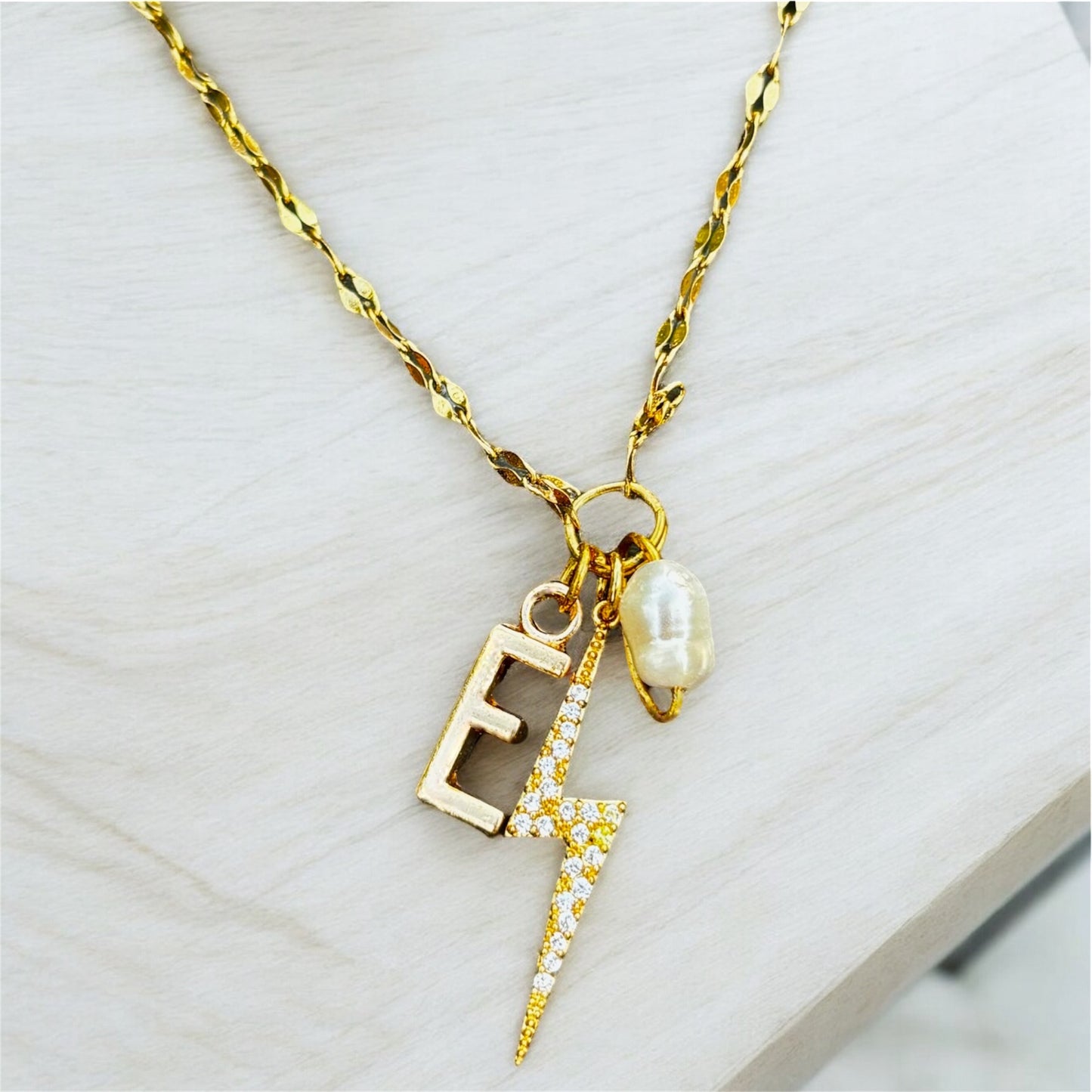Spark me charm necklace