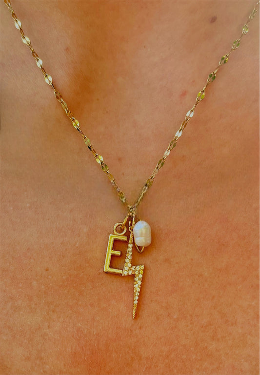 Spark me charm necklace